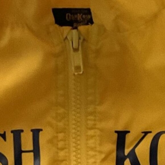 OSHKOSH B’GOSH YELLOW HOODED RAIN JACKET - Picture 9 of 9